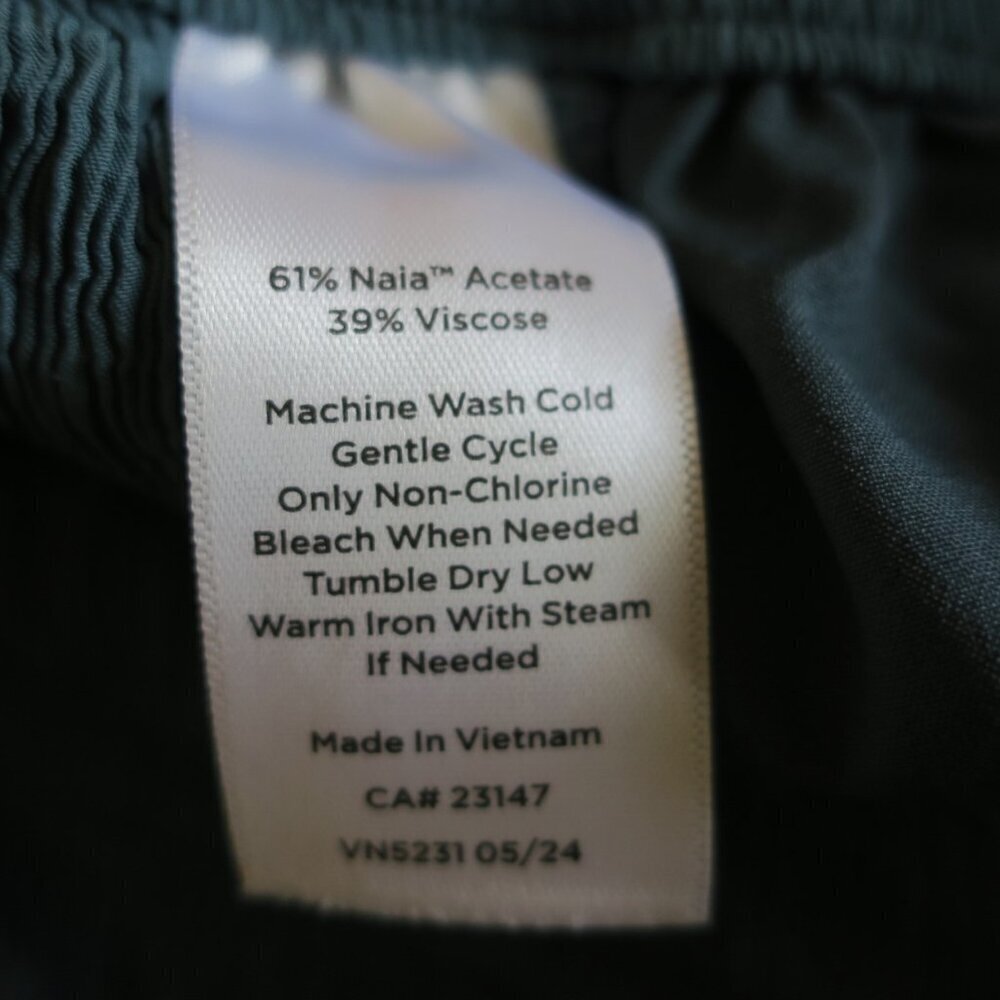 Haven Well Within Blue Textured Drawstring Naia Straight Leg Ankle Pants XL - Picture 5 of 6